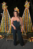 Its just like the picture.The material feels great. It keeps everything in place. I wore it to a wedding and received lots of compliments. Loved it so much, thinking of getting it in another color. - Vanessa V.