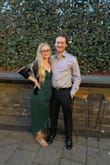I wore this dress to a wedding and it is true to size and fit very well. I only had one issue which was that the slit runs so high up the dress that when I sat down I had to hold the dress closed. Also had to make sure it stayed down when it was breezy. If I wear this dress again I will just have to have the slit sewed a bit better. Otherwise beautiful and comfortable dress! - Sierra W.