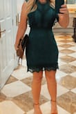 Dress is super cute. Beautiful color. Had some bunching in the back and didn't fit there how I had hoped but overall very cute. - Danielle W.