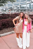 I wore this dress to a taylor swift concert and it was perfect! I got a large because I am tall and I had plenty of room; it was nice and flowy. Could have probably done a medium, but then it would have been too short because the large was already on the shorter side. Highly recommend! - Jordan S.