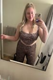 This fit perfect when I was not expecting it to! Perfect for my long legs. Super stretchy and comfortable, feels like I'm wearing pajamas. The only con is the elastic inside the waistband folds over on itself, but it doesn't effect how the waistband looks, just feels mildly annoying lol - Jilian C.