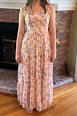 This dress is for my teenage daughter to wear as a guest to a summer wedding. It was exactly the style she was looking for, it looks beautiful on her, and she says it is very comfortable. It fits as expected and falls just above the ankles (but she is on the tall side). Great find! - Kristin H.