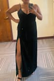 The dress fit like a glove, the bust is a little small, but because of the material, it didn't matter. It's a little long, I'm 5'7 and had on 3 inch heels and it was still very close to the floor so shorter girls will need to get it tailored. Either way, very happy with this purchase and would buy it again! - Juliette L.