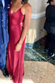 This is my new favorite wedding guest dress. It stretches, so it fits perfectly. The color looks the same in person. - Gisel P.