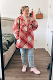 This coat is perfect for the winter or a chilly fall day. I love the bright colors and I got so many compliments while wearing it. Perfect for eye catching instagram photos! - Gabby H.