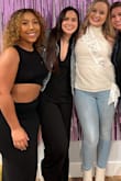 This fits so well even if you're smaller in the bust. It hugs your curves and the backless design is so fun! I go braless but you can wear stickers or cups! Perfect for bachelorette parties. - Gemma C.