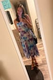 Love how fun this dress is and the colors are absolutely beautiful. Fits great & flows nicely! - Anne A.