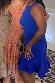 It fit just right, it fell just above my knees! This was a fantastic choice for a spring wedding - Alena N.