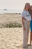 These are great coverup pants! I've worn them to the beach a couple times and they're great. Very comfy and cute. Length is good on me, but I could see how they could be too long on someone shorter. If it's really hot, they can be a little warm. Overall great buy! - Amber S.