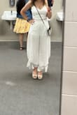 I ABSOLUTELY LOVE this outfit. I wore this to a concert and had received so many compliments. Felt sexy and confident. Since I am short and it was raining, I did tie the legs towards the ankles and it seemed to just add to the outfit. Highly suggested! - Kimberly M.