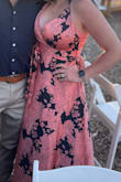 This was perfect for a spring wedding, I am 5'3 ish and didn't have to get it hemmed at all. The color is brighter than shown in the picture but I liked it even more. If you are busty, it keeps you supported and the girls in place, but beware, no bra can be worn with this one. Great quality. Thanks Lulus! - Camille B.