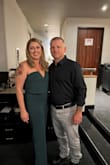 I am 5'4" so I did have the get the pants hemmed even with heels but other than that it fit great. I felt comfortable all night and did not feel like I had to keep pulling it up like many sleeveless outfits it stayed out. - Cacie W.