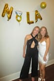 I wore this to my friends bachelorette in New Orleans for sparkle night. It's super comfortable and stretchy in the legs. I also love the cutout and pockets. It was hard to figure out how to get on at first, but with a little practice, it was fine. - Rachel R.