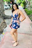 I got so many compliments on this romper! Super comfy and sexy. Fit true to size - Nicolette G.