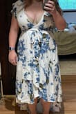 I ordered the large and xl just in case one didn't fit. I only tried on the xl. There was very minimal coverage, and even if there was a xxl, the deep v would still be too deep for a regular bra. - Christine G.