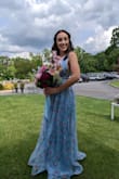 I ended up having to exchange the small for a medium, but only because I'm pregnant (I'm 15 weeks in the pic, so def early maternity friendly) and grew faster than I thought. The medium was then too big in the boobs and a little too long, but easily altered by myself. The zipper was the only thing that would stop me from recommending. - Ashton M.