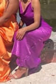 Fabric is poor, it was showing signs of wear as I wore it for the first time-however, dress is beautiful, comfortable, flattering and I would definitely get again! - Marissa G.