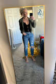 This is my go to jacket in the Fall and Spring. Its light. The adjustable waist is so cute. Perfect color - Kelsey H.