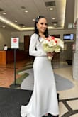 This dress fit perfectly around the waist and hugs your thighs, making you look very curvy. I have a small chest so a push up bra was needed. - Yadira V.