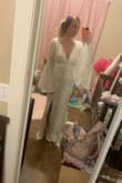 I love this dress I cannot wait to wear it for my wedding day! I'm going to have to get the nude lining sewn to the lace, it doesn't have cups for the boob area but I think it'll be okay. It still looks good. Perfect length as well - Breckin S.