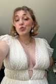 I love this dress so much so flattering!! You definitely need to be careful to make sure you avoid any slips though because the straps do kind of slide off the shoulder. I felt magical in it! - Courtney F.