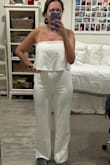 It fit well, but I feel like the fabric wasn't as sturdy as I wanted it to be. It's not as formal as I expected. Very comfortable! - Lauren B.
