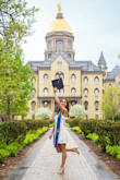 Bought this for her college graduation photos; incredibly flattering; fits beautifully! - Sheila A.