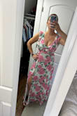 As a larger busted girl, I loved the way this dress fit. Full disclosure I had to pick the shoulders up a bit so my bra would not show. But in the end, I think this will be perfect for a springtime outdoor wedding. - Megan C.
