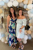 I bought this last minute for a friend's "baby in bloom" shower in Palm Springs. I just had baby last year and finding dresses or any clothes for special events is not super fun since I am still nursing and need access but also comfort. I can't explain how this dress does what it does but somehow I was able to magically wear no bra with it. It's light and airy and the back cut is killer. I ended having a wedding the next weekend and wore it again. So many compliments! It's just the right amount of sexy/classy to go between different events. I found it pretty true to size. It is nice that the top has the strings so if you're bustier you can adjust . I would say that it's on longer side (I'm 5'10) so if you prefer a shorter length maybe take that into consideration. - Amy E.