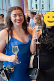 I wore this to my organization's annual dinner. It was a little less conservative than most folks there, but I like to push the envelope a bit. It does wonders for waist definition -- I have a very rectangular torso -- and feels very elegant. - Elizabeth R.