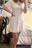 Wearing for graduation. I went from S to M since the back wouldn't zip (likely due to bust). Feels comfortable and will last for multiple wears - Sophia J.