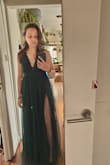 the dress is almost perfect, It's a little bit long for me, even with high heels but I will fix it. I'm obsessed about this dress <3 - Froukje W.