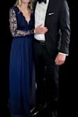 LOVED this dress. the sleeves were flush on my arms, lace was flush to my chest - no buckling. The dress is long. You will need to wear heels! - MOLLY L.