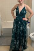 Looks great in pictures in sun and is fun however pattern in person is not a crowd pleaser. Slits go very high. The small was too small around the waist for 150lbs - Marissa L.