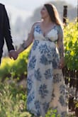 I ordered this dress for my engagement photos, and I am so glad I did! The fabric is very lux and flows beautifully! The dress was a little long on me but I wore it with some wedges and it was perfect. It was a little more money than I wanted to spend but I Al so happy I did, it is 100% worth every penny!! - Claire G.