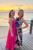 Thick material great color and texture, flattering shape and slit - Samantha B.