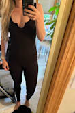 I feel like I could have sized down? It fits but if you want to be held in a bit, possibly size down. It is incredibly comfy and extremely adorable. I want to wear everyday! - Sarah F.