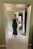 Loved this dress. Very flattering and hugs curves in all the right places. I normally avoid super tight dresses but this felt so comfortable. I was worried about it being too small but the material has the perfect amount of stretch. I usually have to wear a bra for extra support but did not need one with this dress. - Meghan G.