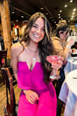 I absolutely loved this jumpsuit! The color was vibrant and beautiful. The fit was so flattering. I felt like a Queen on my Birthday night out! I plan on wearing it to a wedding this summer as well. - Michelle K.