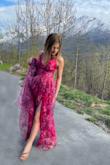 Was immediately in love with it!  The dress has gorgeous colors and has a flowy bottom. Definitely recommend for any occasion! - Jessica D.