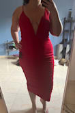 Beautiful dress for a date night or a more upscale event where you want to go on the edgier side. I'm a 38C and I think the top is supportive enough though it does not have nipple covers and you can't wear a bra so something to note. - Anna T.