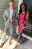 This dress was gorgeous on my daughter for her eighth-grade formal. She had to pull the top up a bit much at the dance as it would drop a little lower than she felt comfortable with. The straps are thin, so tying the dress to stay put was a slight issue. However, my daughter looks gorgeous and those issues can happen with any dress. She received numerous compliments on her dress and overall look. - Missy W.