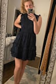 I kept coming back to this dress and I finally pulled the trigger. So glad I did!! It's so floaty and makes you feel so pretty. It's actually a great length which as a taller girl is super hard to find. I probably could have fit a small, but it still works - Brianna L.