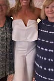 I absolutely love this jumpsuit! I got it for my rehearsal dinner and felt like a million bucks! The medium fit even with a larger chest - Kelsey H.