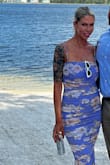 Dress fit well & has some stretch to it. I wore it to an outdoor summer wedding and it was breathable. I love the color options and pattern! It's a keeper :) - Brandy