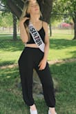 Just as pictured, comfortable material, so pretty. Perfect for my daughter's senior party! - Lara B.
