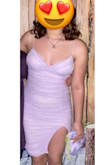 I bought this dress for my daughters school formal. It's beautiful and very lovely on. It's also extremely comfortable. She had soo many compliments on it and felt amazing. I'd recommend this dress to anyone. - Lindsey W.