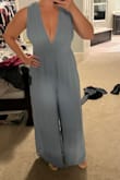 I originally bought this to wear to an outdoor wedding but opted for a dress. The image is a large but I went with a medium.
But even the medium the top is big and the waist is tight (it's also too long compared to the large) so I'll need to get it altered. It was just to cute to send back! - Stacia W.