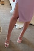 Love this silver shoe! Wearing for a wedding, so comfortable and they go with everything so I can wear them time and time again. Was looking for something strappy that did not have an Ankle strap - these are perfect! - Amanda B.