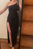 High quality, thick material, and stretchy to fit my curves perfectly!  Zipper is a little finicky but besides that, 10/10 and so happy I decided on this one! Wearing to a black tie wedding this summer. - Megan A.